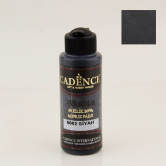 Cadence Черна акрилна боя Premium – BLACK (120 мл)