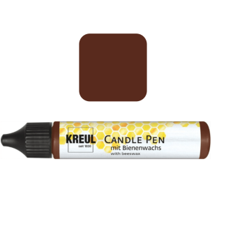 Боя за рисуване върху свещи Кафява - KREUL Candle Pen 29 мл
