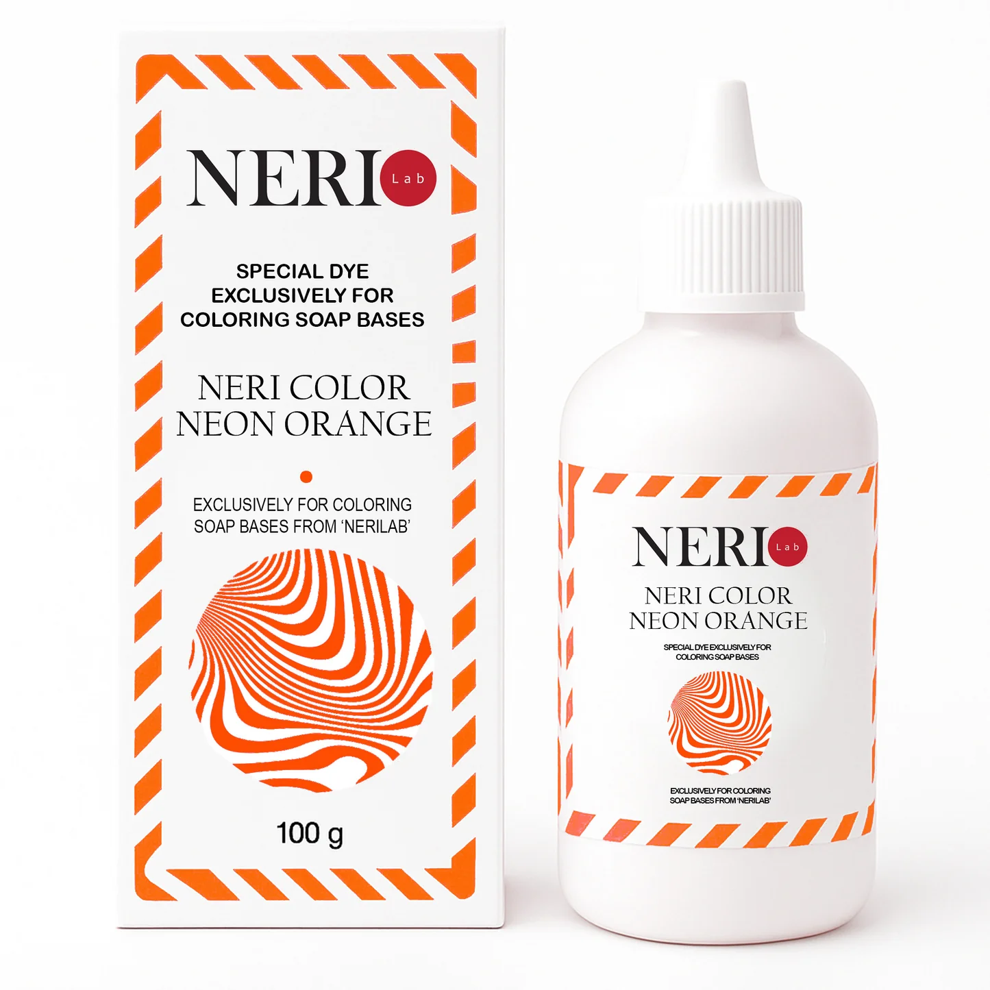 Течен оцветител за сапуни Neri - Neon Orange - 100 g